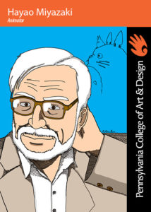 Hayao Miyazaki illustration by Matthew Major '14