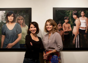 Photographer Lydia Panas, one of two “Mosaic Project” artists (exhibit shown at PCA&D through Nov. 15), is shown with PCA&D's gallery director Heidi Leitzke (right). Panas was also a speaker at the SPEMA conference and the day before, during Lancaster's First Friday, she presented an artist talk and attended a reception for her two-person exhibit.