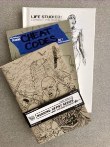 a trio of books by Mike Hawthorne, Illustration faculty