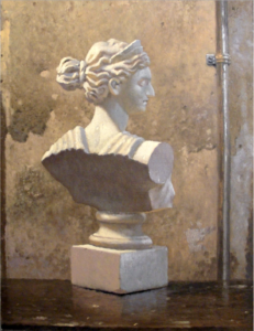 image of bust of greek goddess Artemis by prof. Jason Ward.