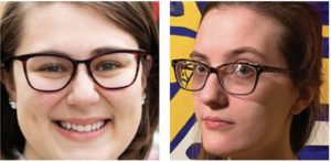 headshots of Madeleine Lyash, left, and Zorina Eckman, GDUSA Students to Watch 2021