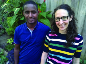 Omar Mohamed and Victoria Jamieson, who collaborated on "When Stars Are Scattered."