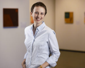 headshot of curator Lauren Nye