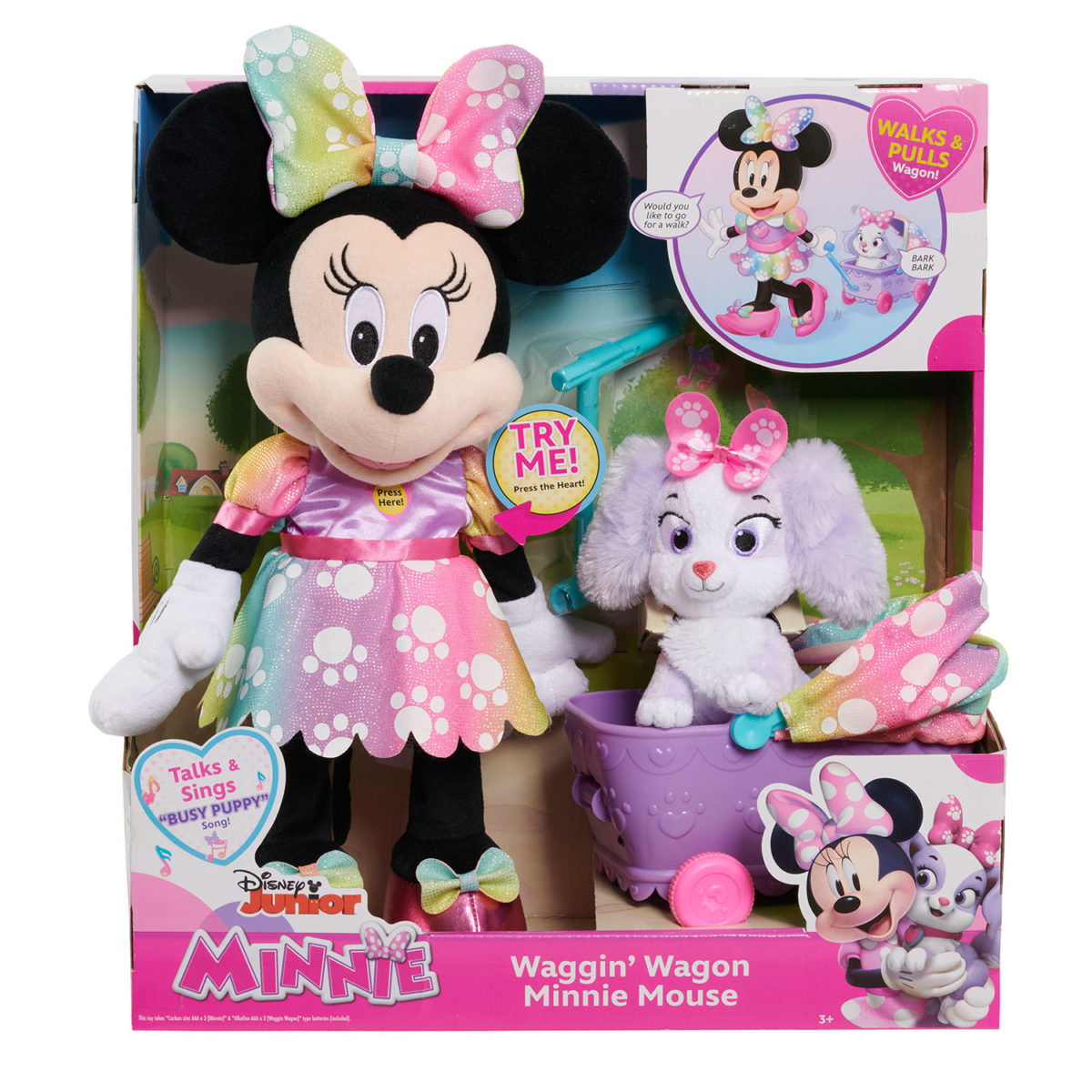 packaging featuring a Minnie Mouse toy