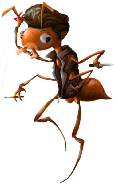 Ant illustration by Jeremy Bensing '21, Animation & Game Art.