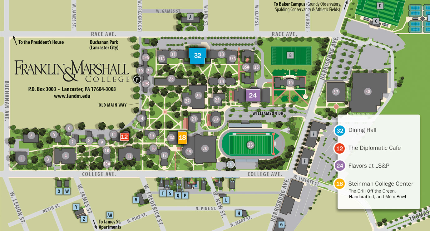 F&M campus map