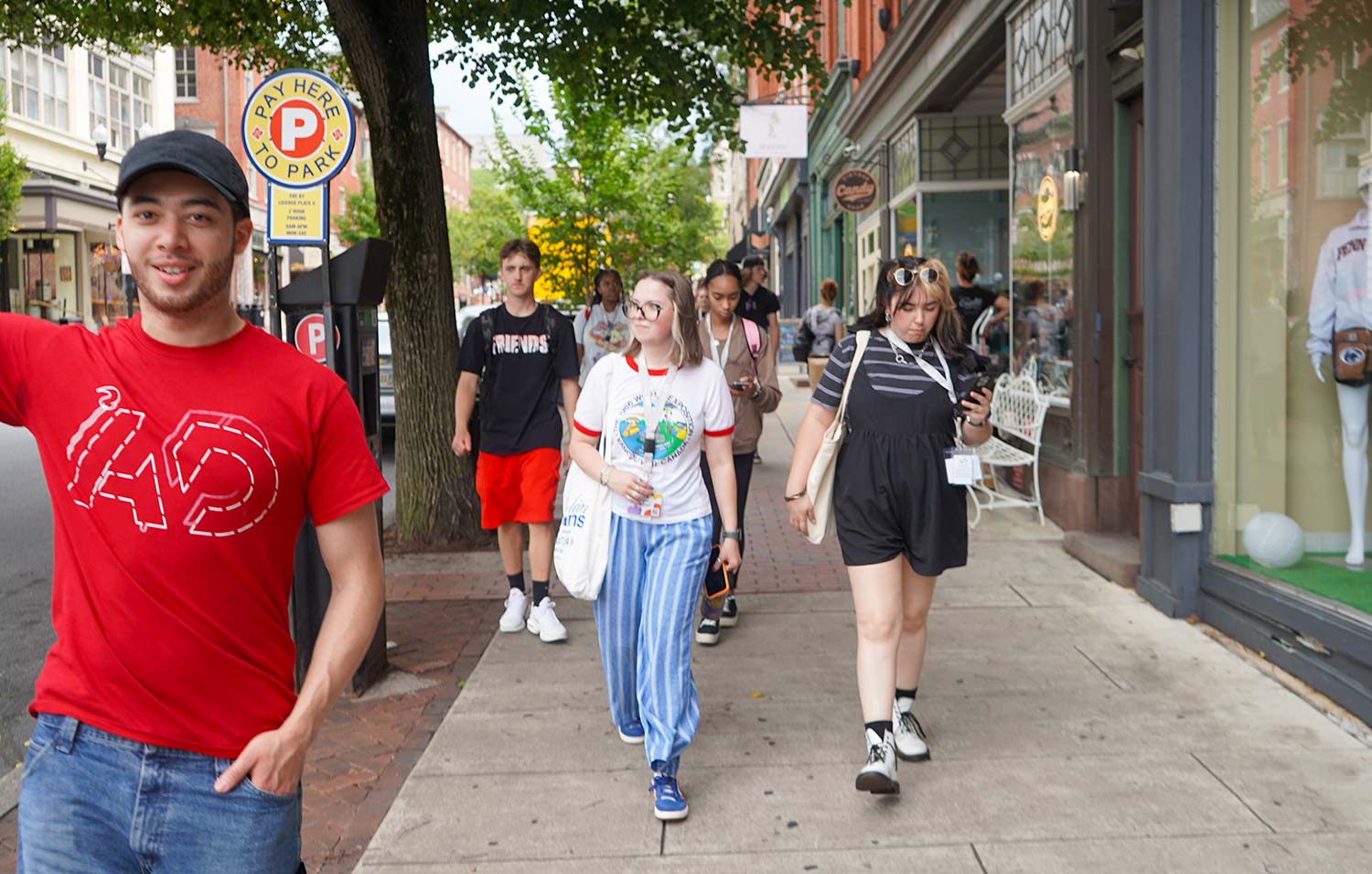 PCA&D students in downtown Lancaster