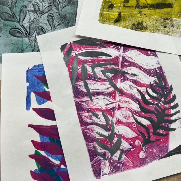 June | Gelli Plate Printmaking: Grades 7-9