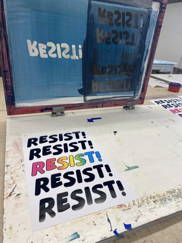 Screenprinting Social Justice Posters