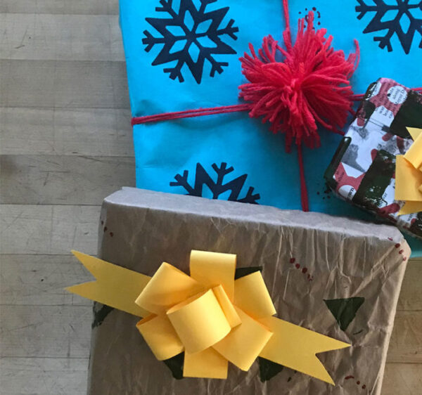 Relief Printing Gift Wrapping Paper