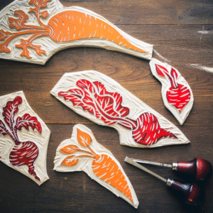 Block Printing 101: Summer Postcards Workshop
