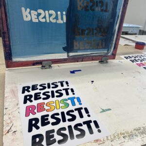 Screenprinting Social Justice Posters