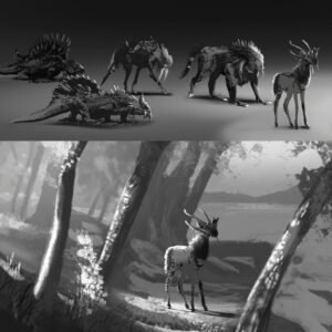Monster Parade: Digital Illustration Inspired by Collage-Grades 9-12